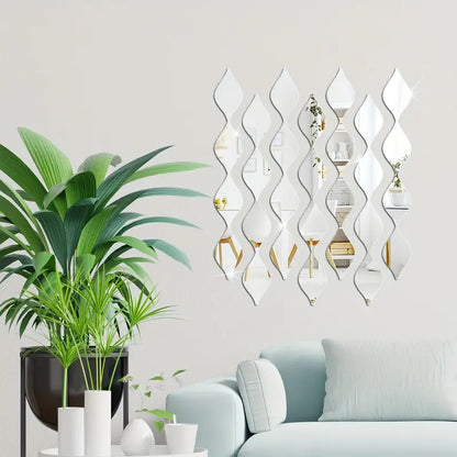 Water Drop Mirror Stickers