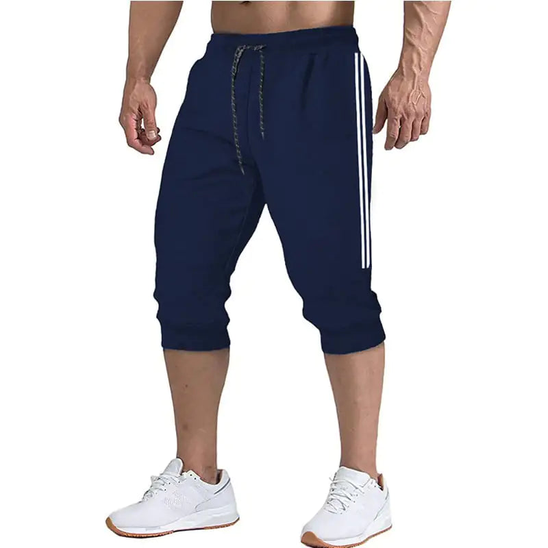 Casual Cropped Pants for Running and Jogging
