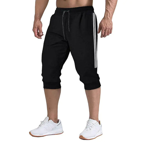 Casual Cropped Pants for Running and Jogging